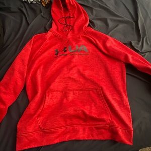 Red Under Armour sweatshirt